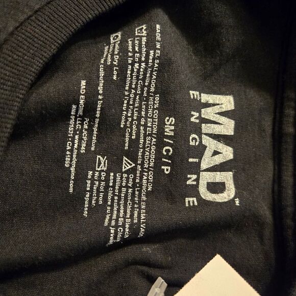 Men's Lost Gods Holiday Cat Portraits T-Shirt Black Mad Engine Crewneck Size S - Picture 4 of 10